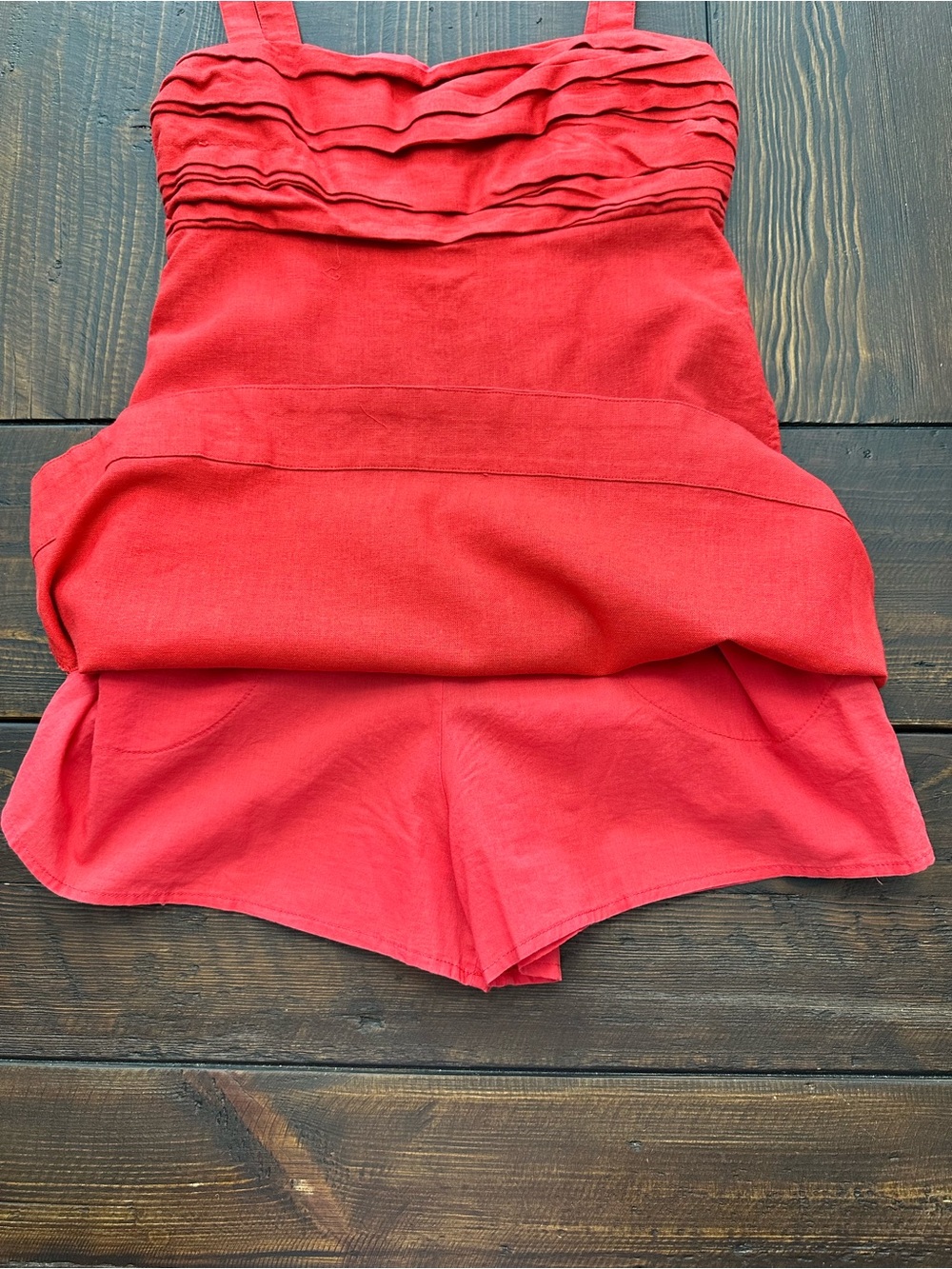 Abercrombie & Fitch Linen Blend Dress with pockets & built in shorts - Picture 4 of 5